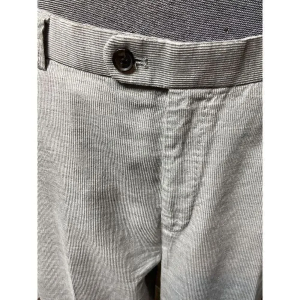 Peter Millar Pants Mens 35x30 Light Gray Corduroy Chino Casual Workwear Straight